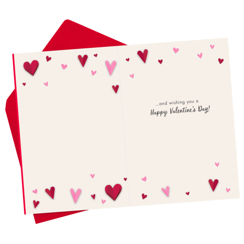 Valentine's Day Card Red Hearth