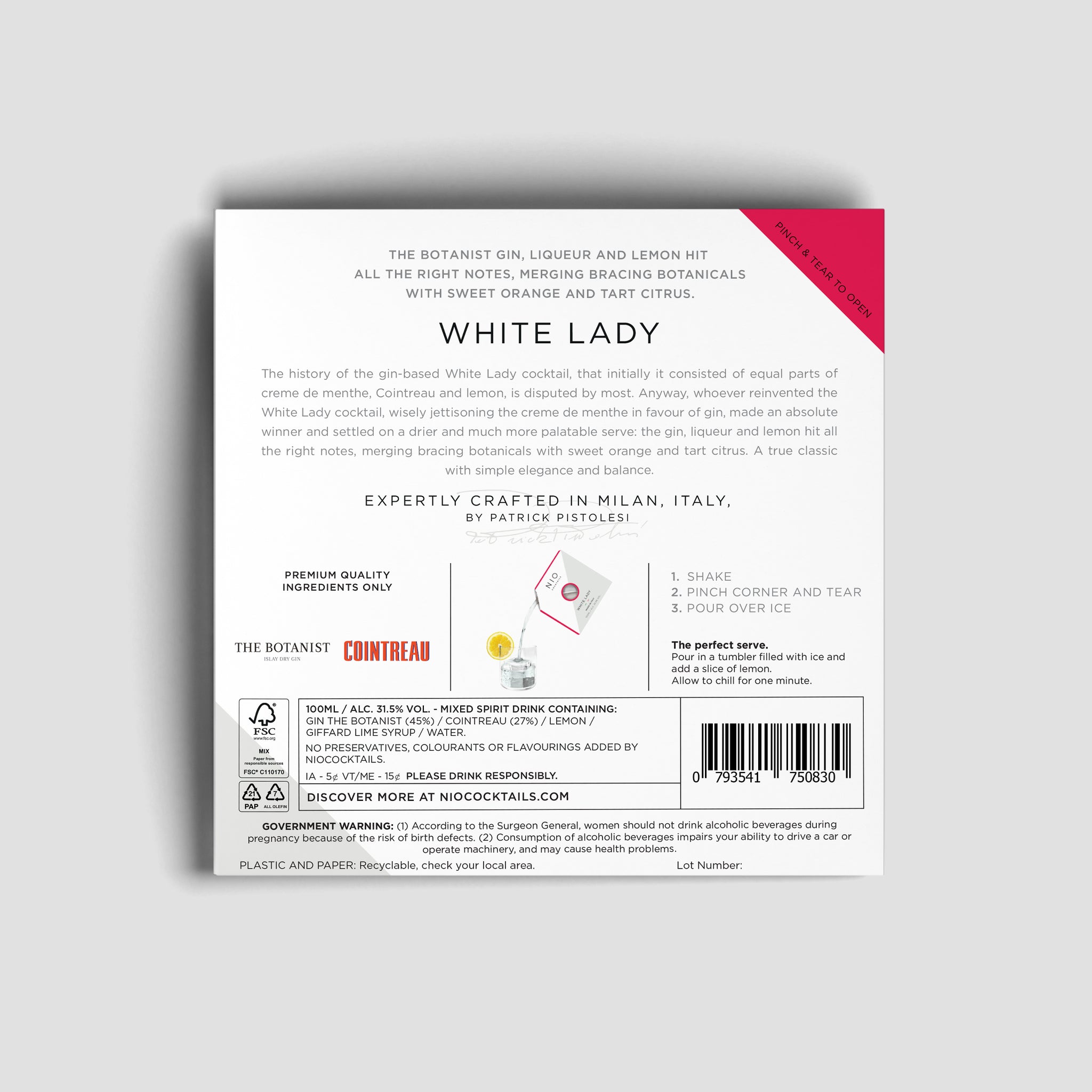 WHITE LADY COCKTAIL