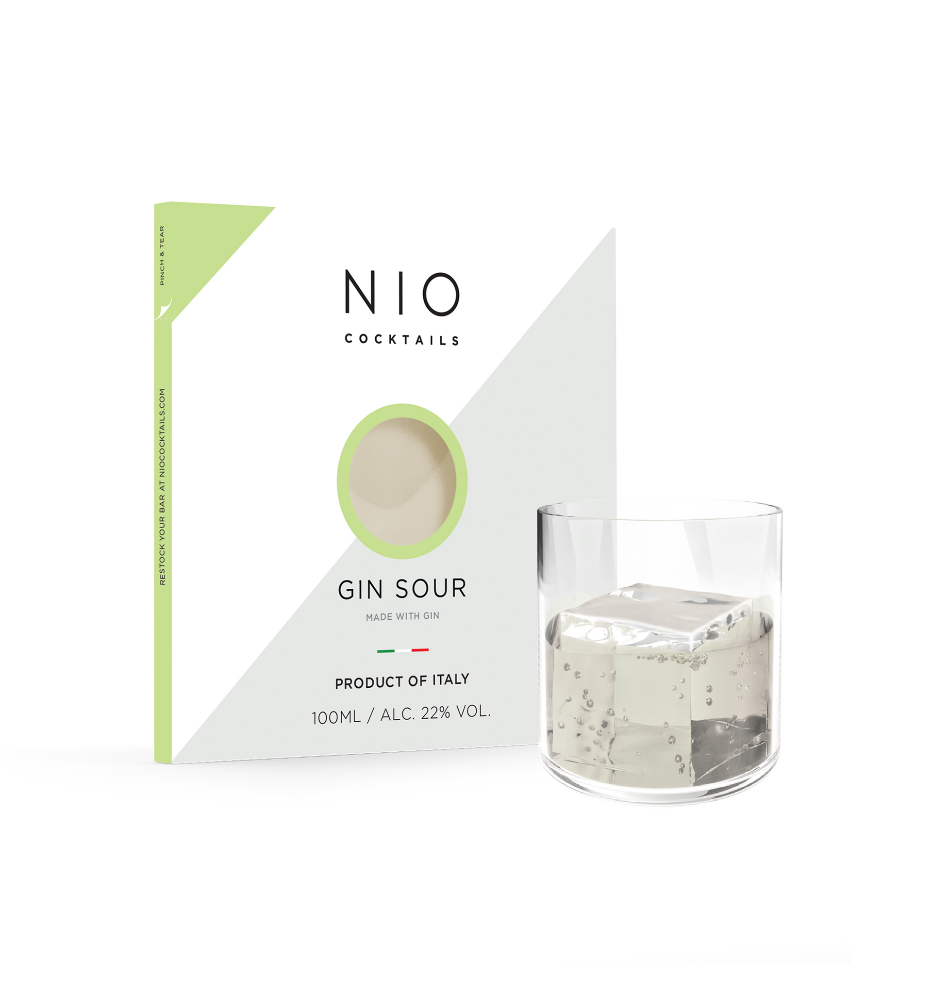 NIO COCKTAILS Gin Sour glass